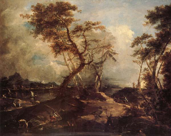 Francesco Guardi Landscape oil painting image